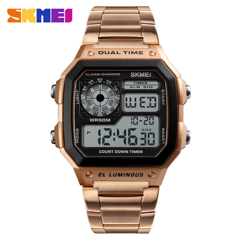 Outdoor sports digital display electronic watch