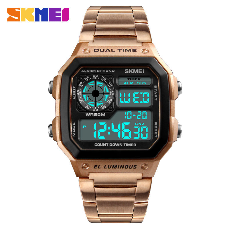 Outdoor sports digital display electronic watch