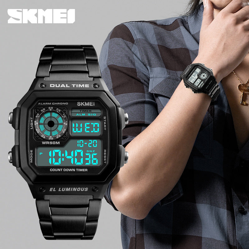 Outdoor sports digital display electronic watch