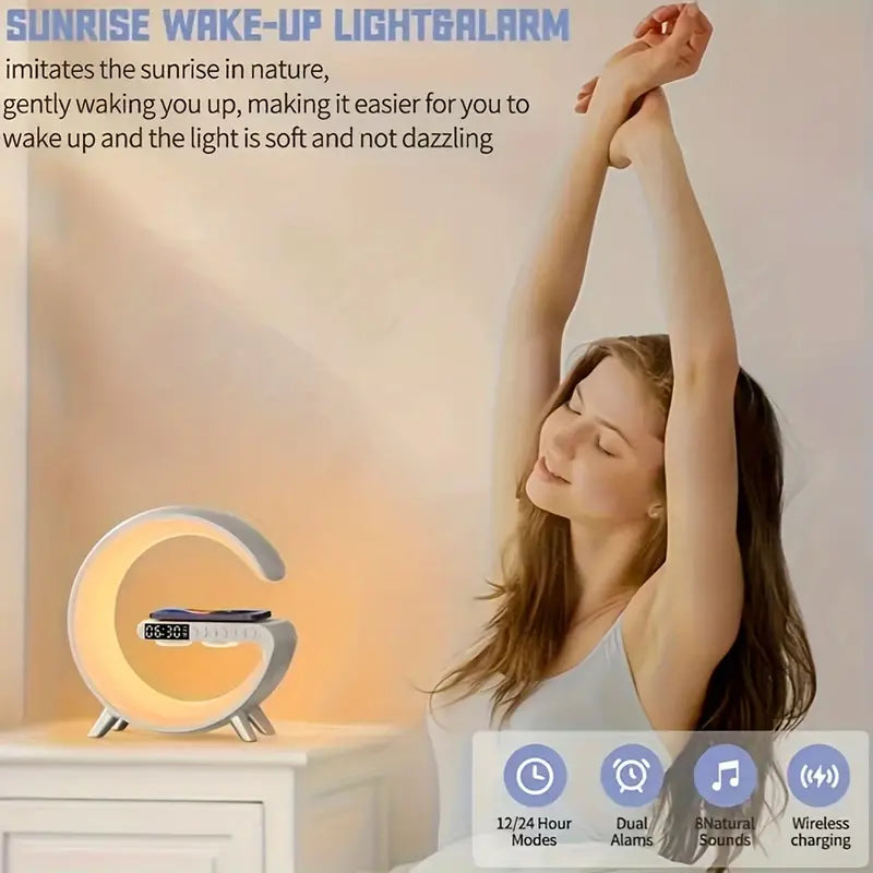 Night Light Wireless Charging Speaker