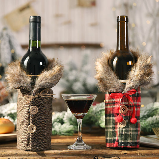 Christmas Wine Bottle Cover