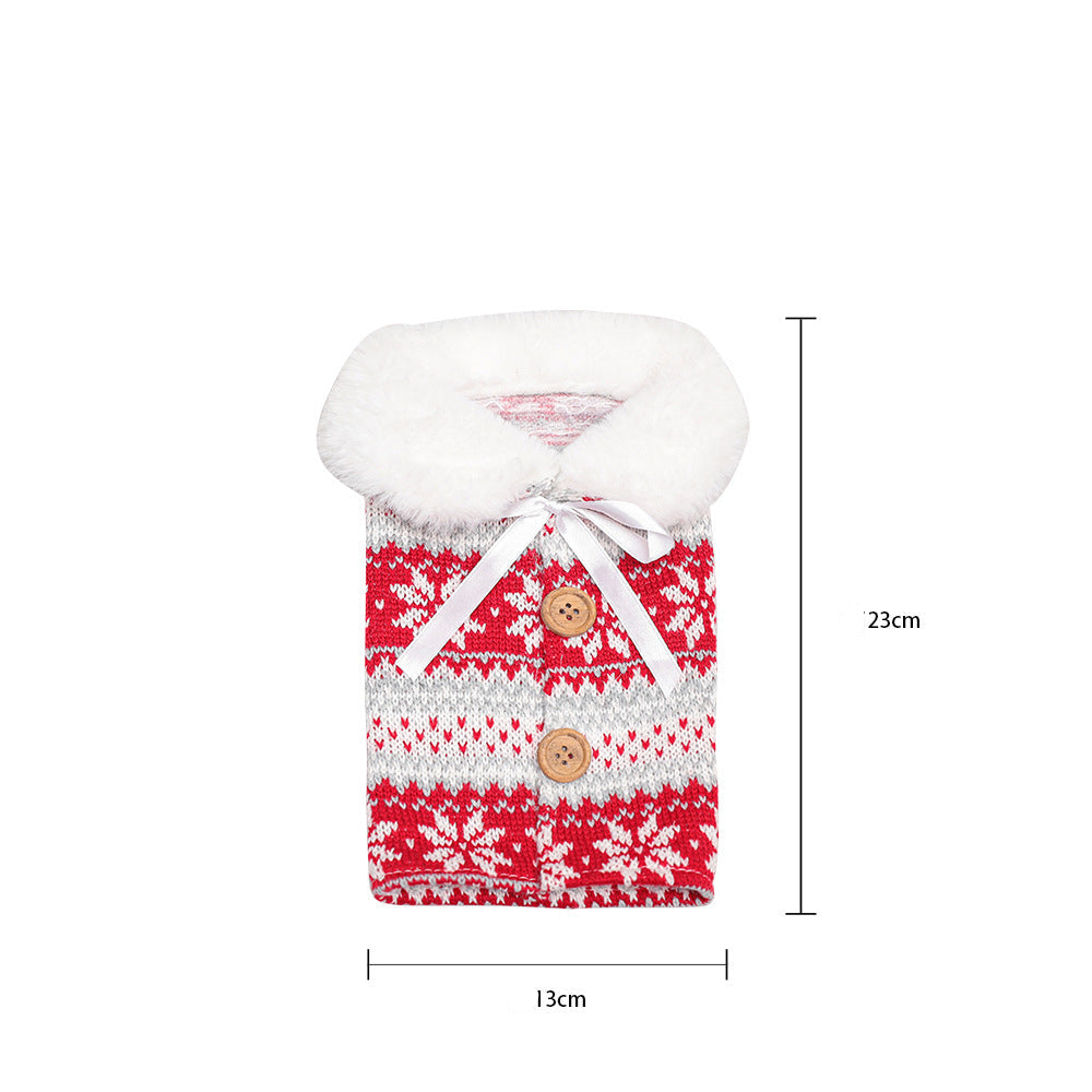 Christmas Wine Bottle Cover