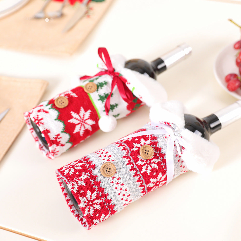 Christmas Wine Bottle Cover