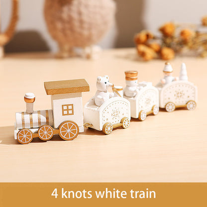 Christmas Wooden Train Decorations