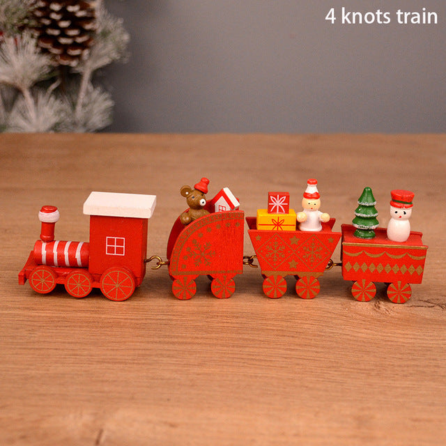 Christmas Wooden Train Decorations
