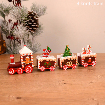 Christmas Wooden Train Decorations