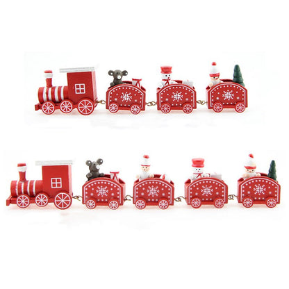 Christmas Wooden Train Decorations