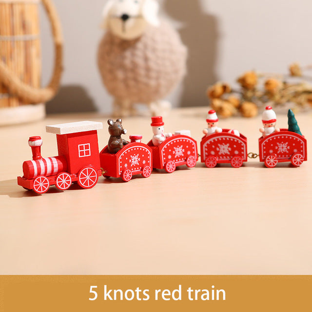 Christmas Wooden Train Decorations