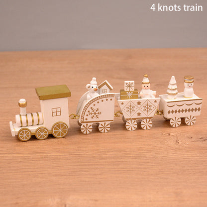 Christmas Wooden Train Decorations