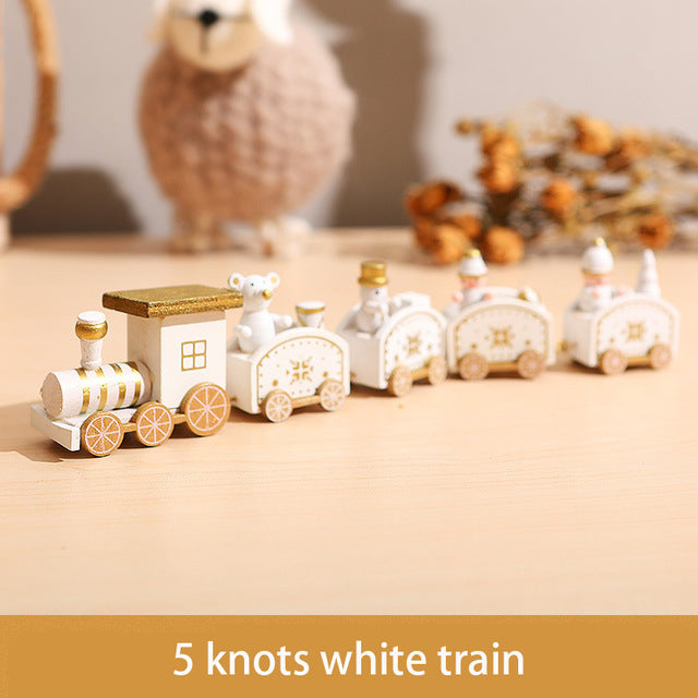 Christmas Wooden Train Decorations