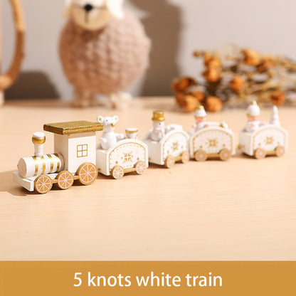 Christmas Wooden Train Decorations