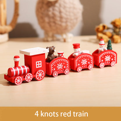 Christmas Wooden Train Decorations