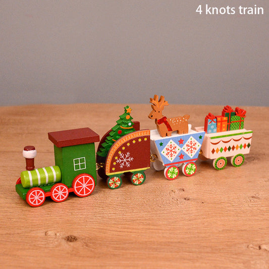 Christmas Wooden Train Decorations