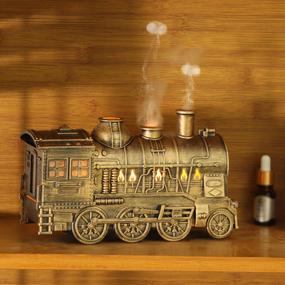 Retro Train -shape Humidifier  & Essential Oil Diffuser
