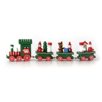 Christmas Wooden Mini Train Decorations