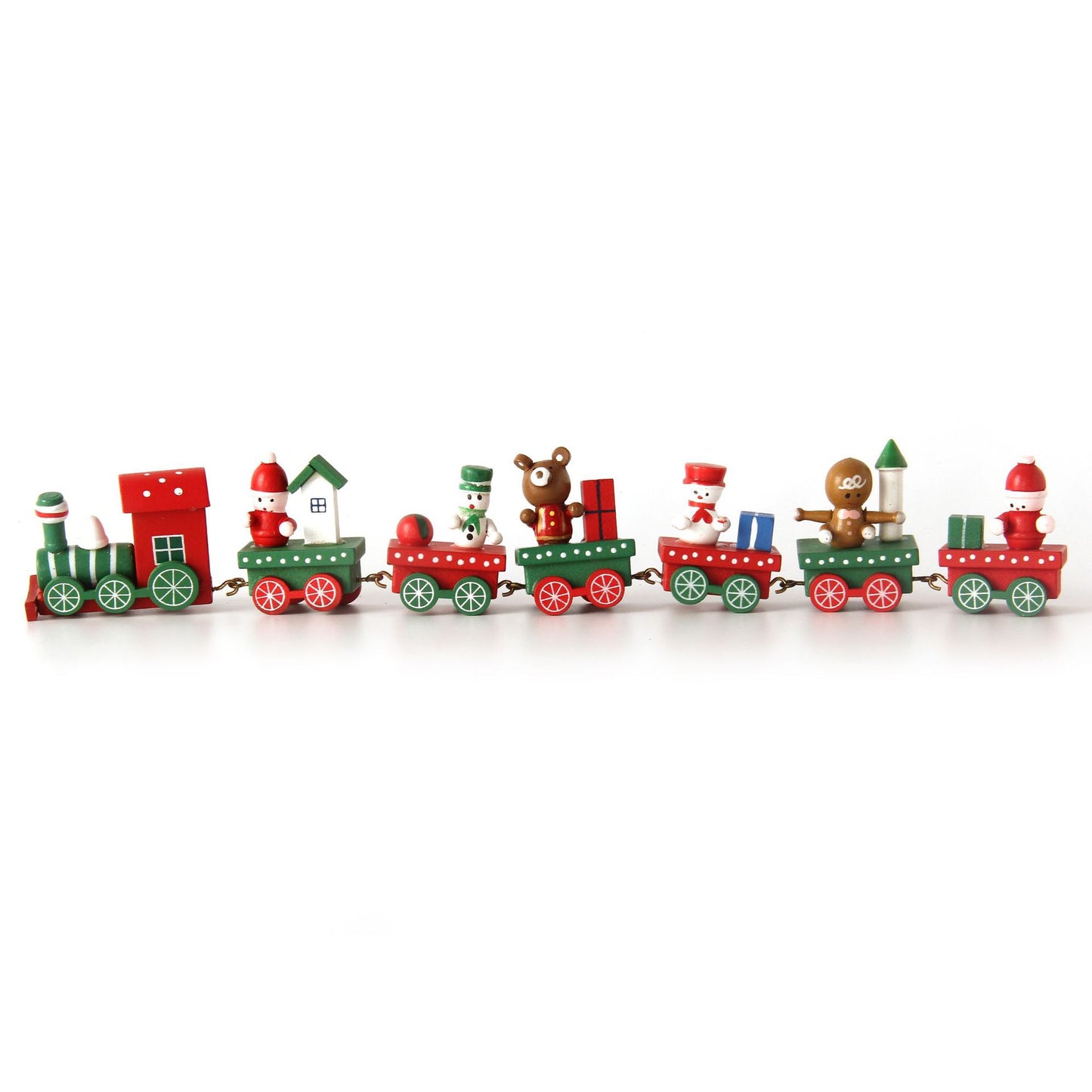 Christmas Wooden Mini Train Decorations