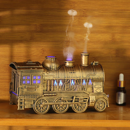 Retro Train -shape Humidifier  & Essential Oil Diffuser