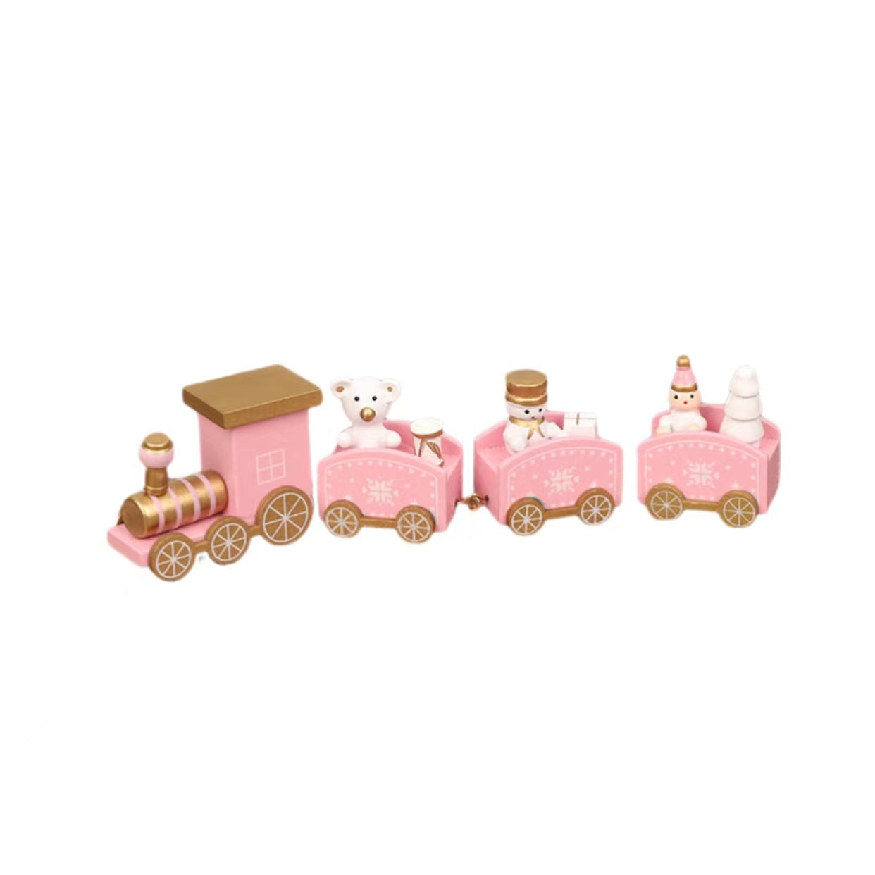 Christmas Wooden Mini Train Decorations