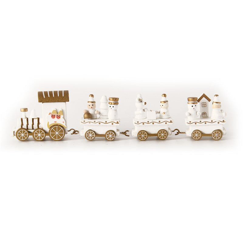 Christmas Wooden Mini Train Decorations
