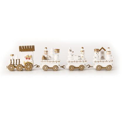 Christmas Wooden Mini Train Decorations