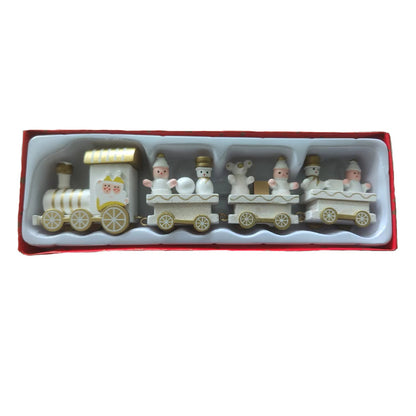 Christmas Wooden Mini Train Decorations
