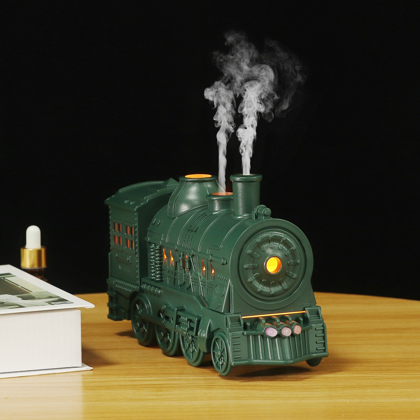 Retro Train -shape Humidifier  & Essential Oil Diffuser