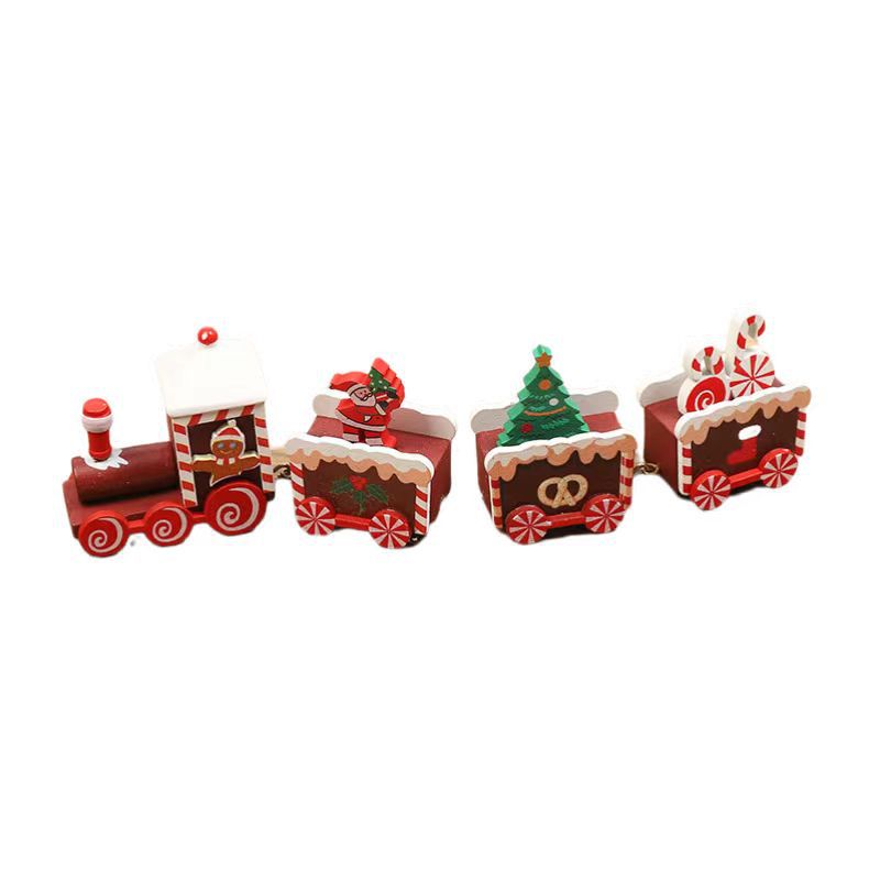 Christmas Wooden Mini Train Decorations