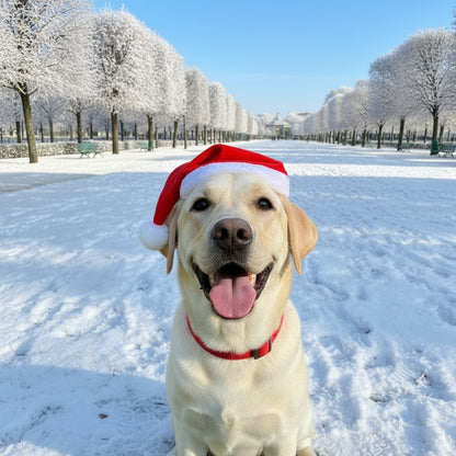 Pet Christmas Hat and Scarf Set