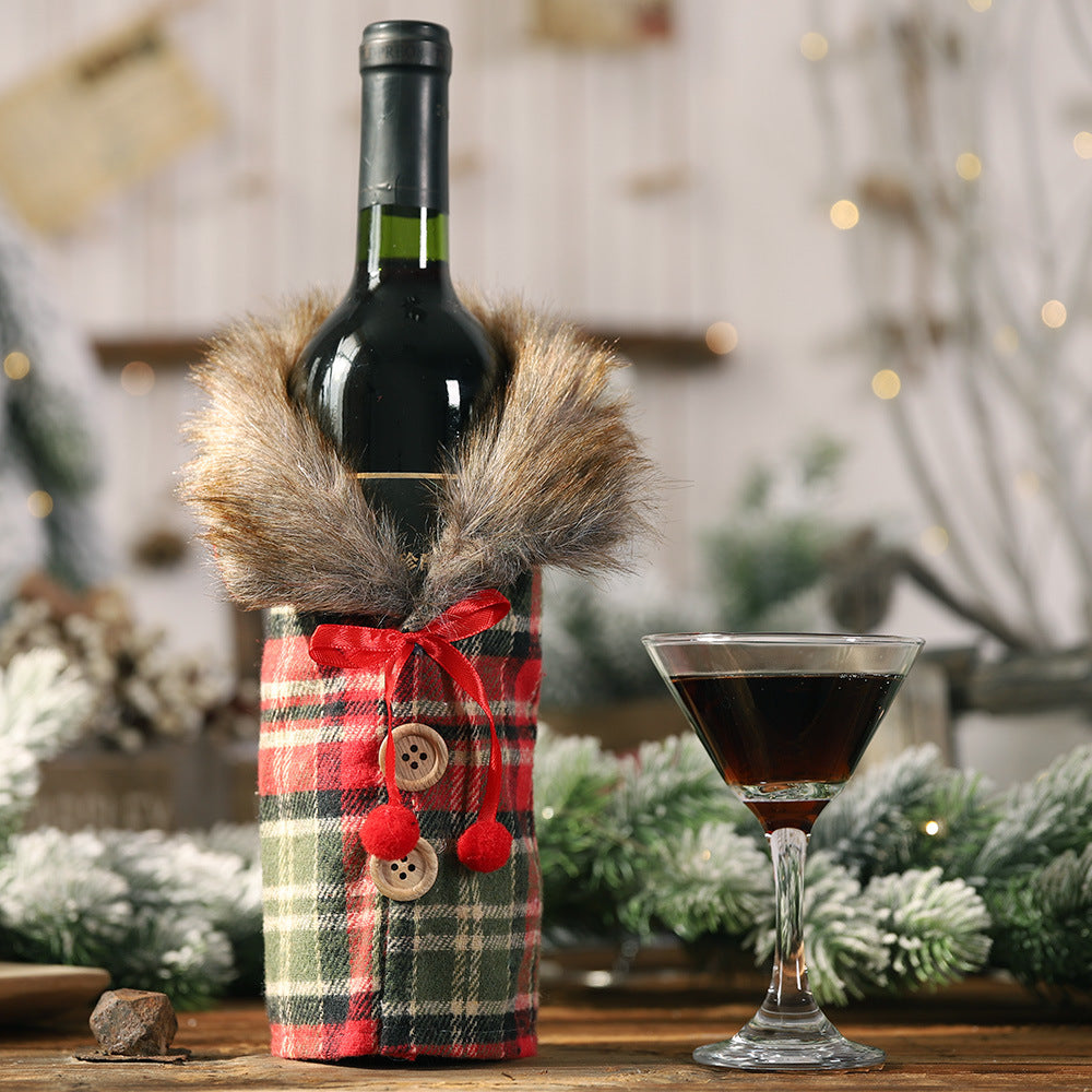 Christmas Wine Bottle Cover